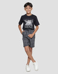 Nevada Relaxed Leno Check Loosefit Boys Shorts