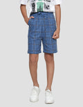Nevada Relaxed Leno Check Loosefit Boys Shorts