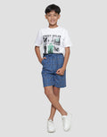 Nevada Relaxed Leno Check Loosefit Boys Shorts