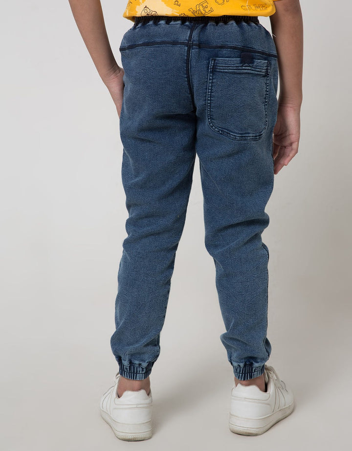 Nevada Jogger Terry Denim Elastic Waist Stretch