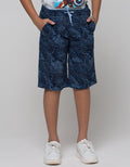 Nevada Short Pants Print Sea Map Marble