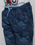 Nevada Short Pants Print Sea Map Marble