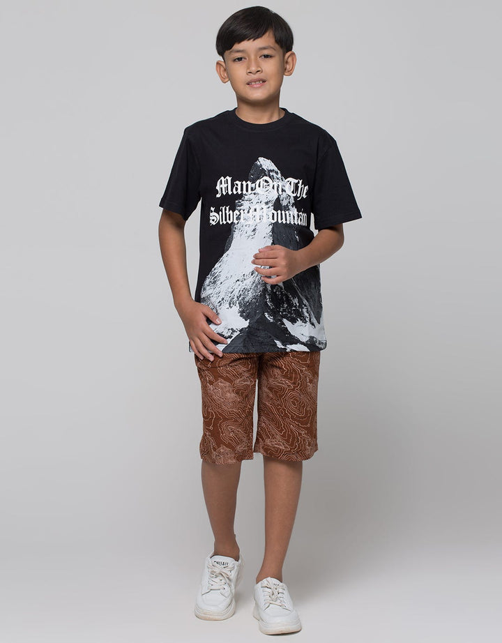 Nevada Short Pants Print Sea Map Marble