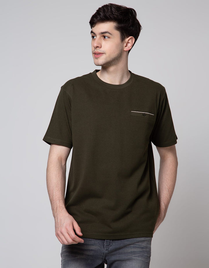 Cole Pique Solid Kaos Casual Pria