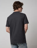 Cole Short Sleeve T-Shirt Henley With Pop Corn Look Solid