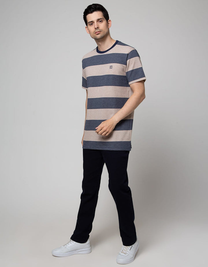 Cole Texture Stripes Men's T-Shirt