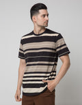 Cole Short Sleeve T-Shirt In Stripe Block Medium