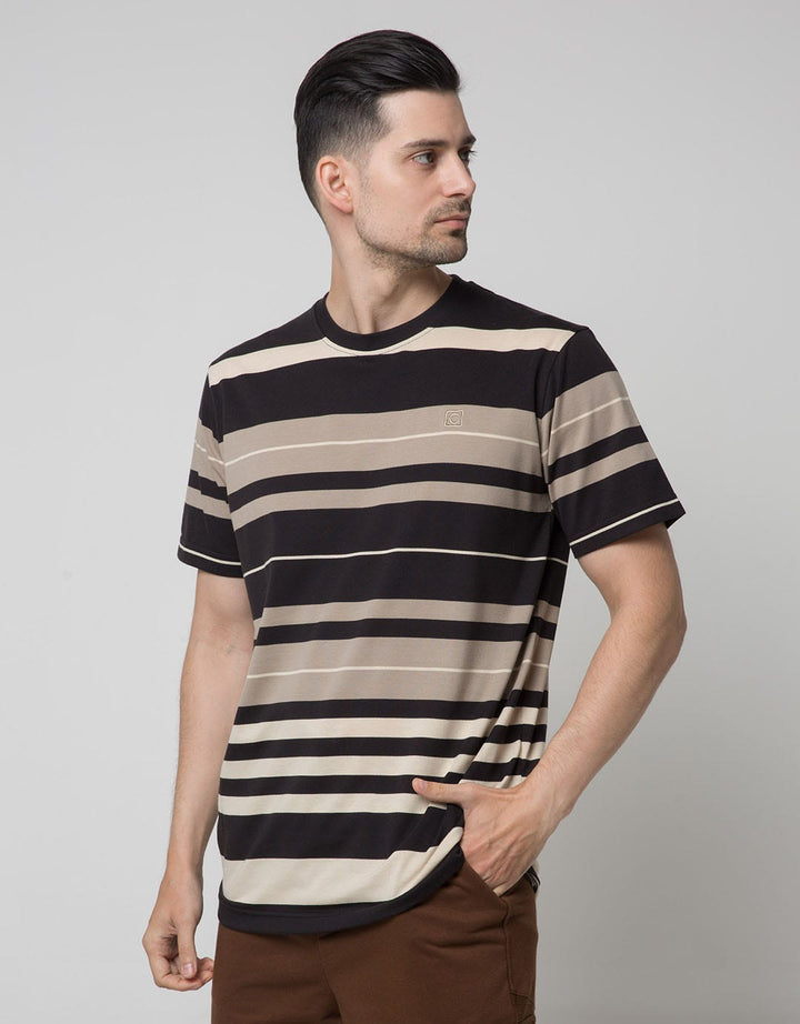 Cole Short Sleeve T-Shirt In Stripe Block Medium