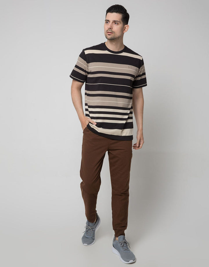 Cole Short Sleeve T-Shirt In Stripe Block Medium