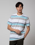 Cole Mini Stripe Kaos Print Pria