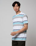Cole Mini Stripe Kaos Print Pria