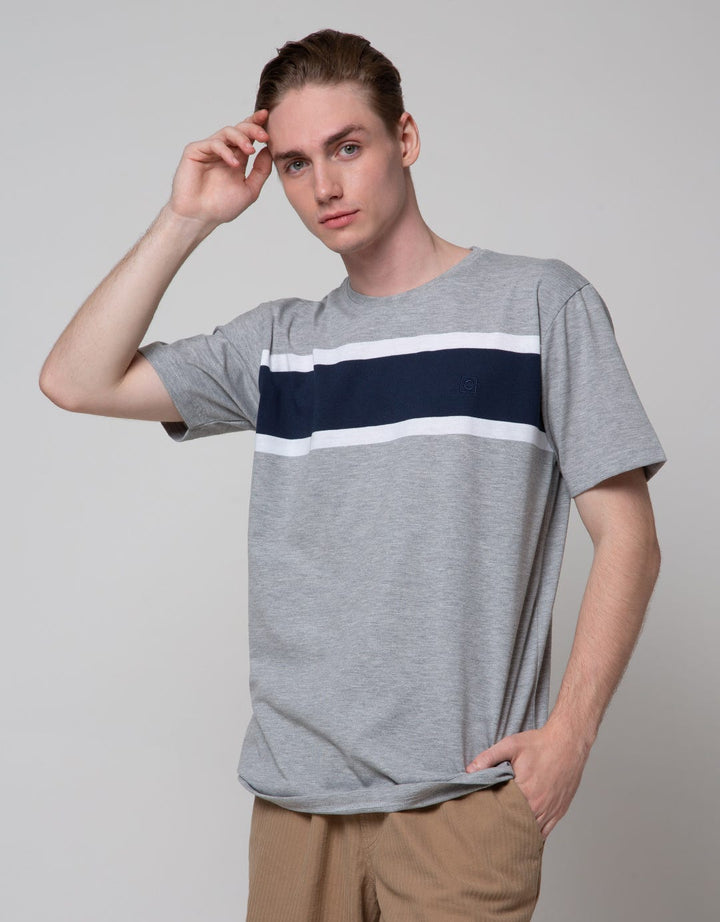 Cole Short Sleeve T-Shirt With Block Stripe At Chest