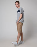 Cole Short Sleeve T-Shirt With Block Stripe At Chest