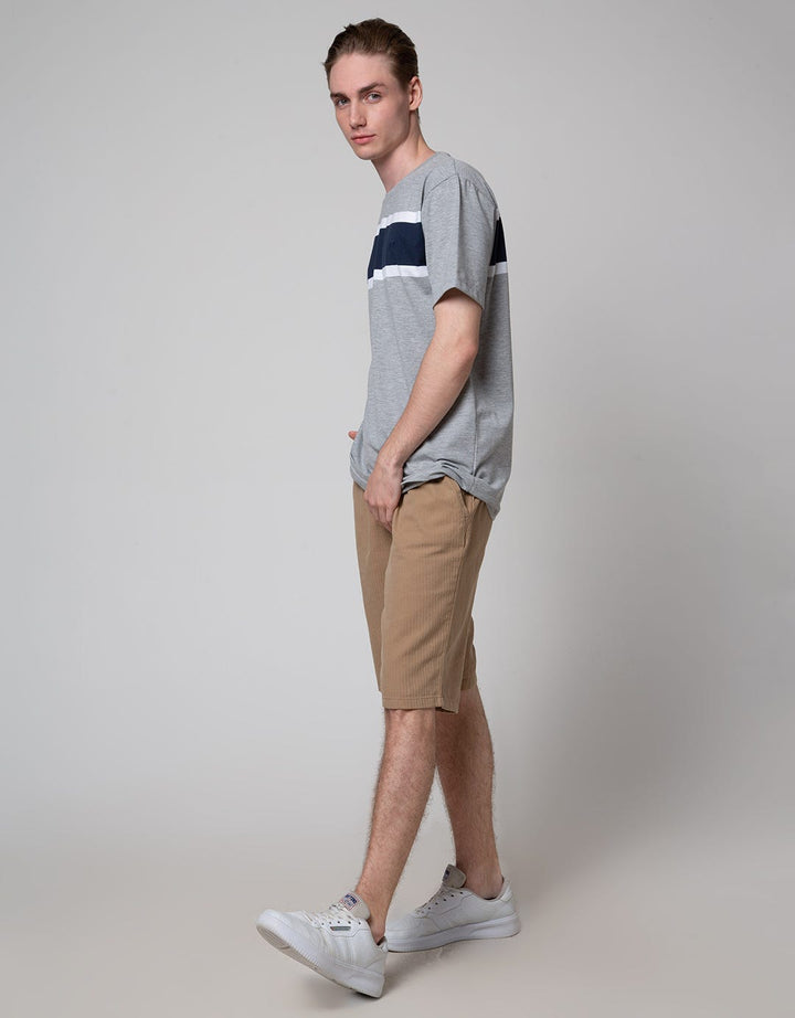 Cole Short Sleeve T-Shirt With Block Stripe At Chest