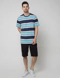 Cole Allover Stripe Kaos Casual Pria