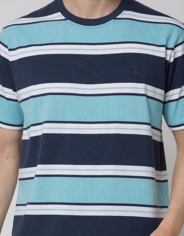 Cole Allover Stripe Kaos Casual Pria