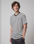 Cole Short Sleeve T-Shirt In Small Stripes