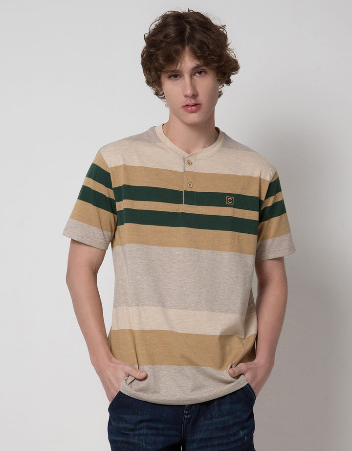 Cole Short Sleeve T-Shirt With 2 Stripes At Middle