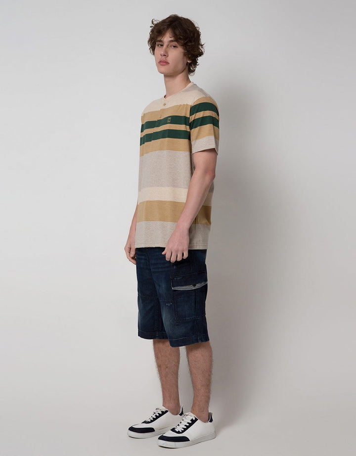 Cole Short Sleeve T-Shirt With 2 Stripes At Middle