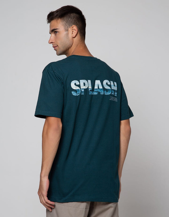 Cole Splash Print Kaos Casual Pria