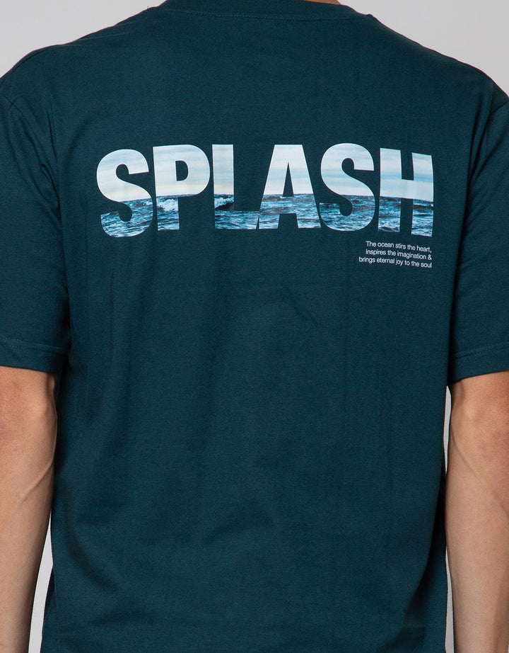 Cole Splash Print Kaos Casual Pria
