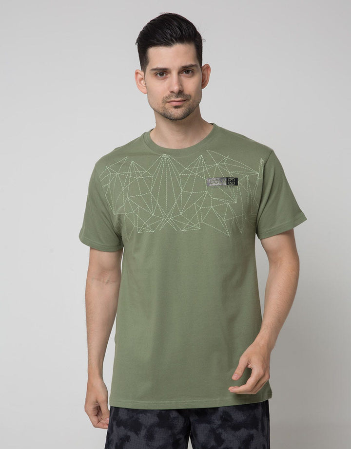 Cole Short Sleeve T-Shirt Geometric Lines