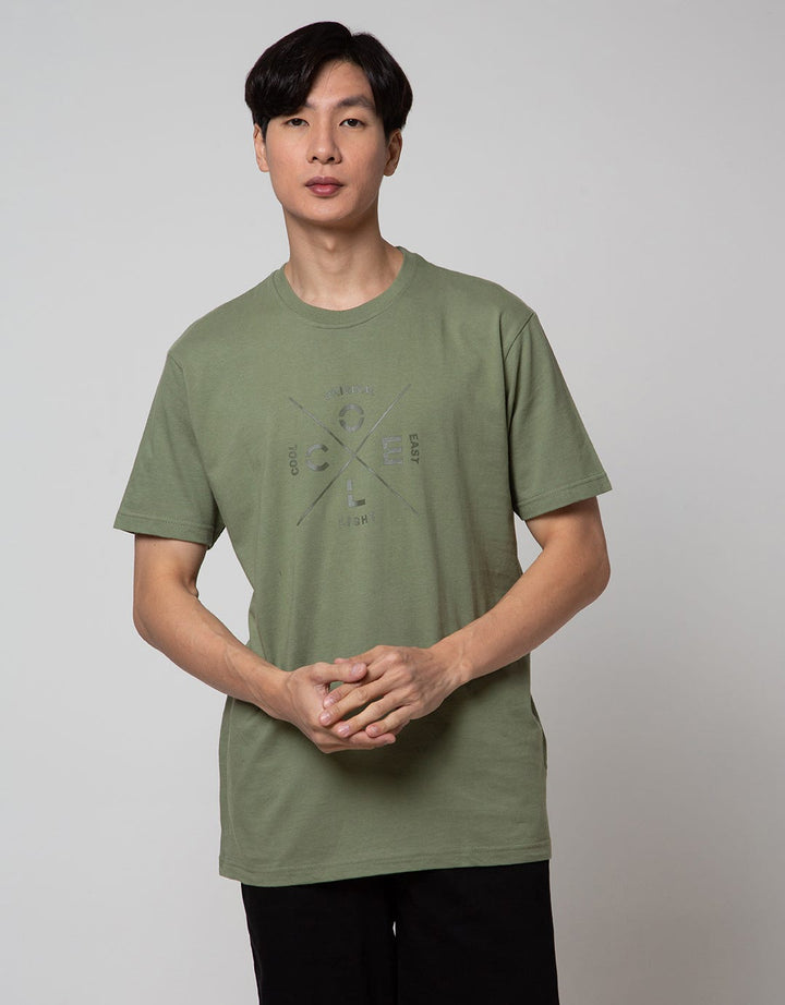 Cole Short Sleeve T-Shirt With Crossed Line