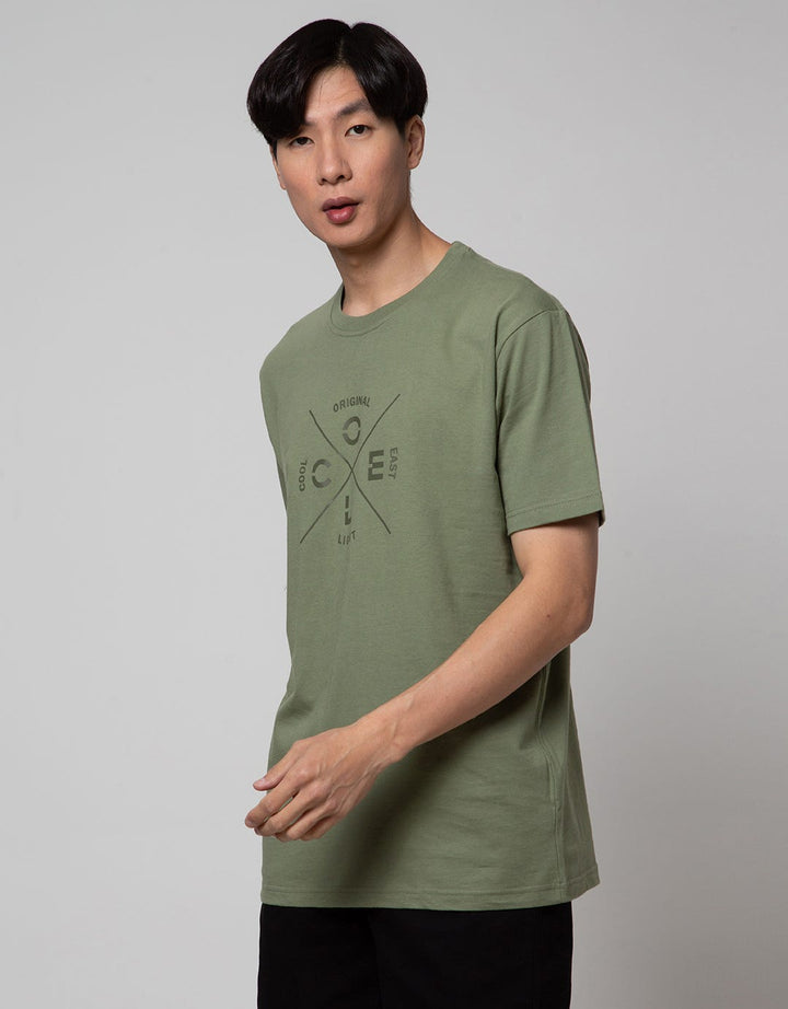 Cole Short Sleeve T-Shirt With Crossed Line