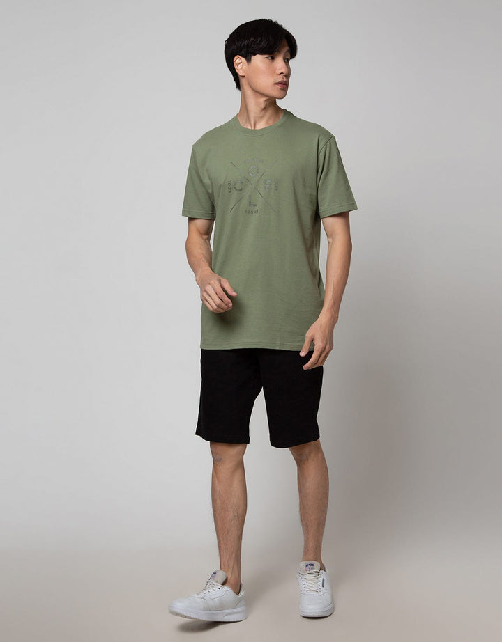 Cole Short Sleeve T-Shirt With Crossed Line