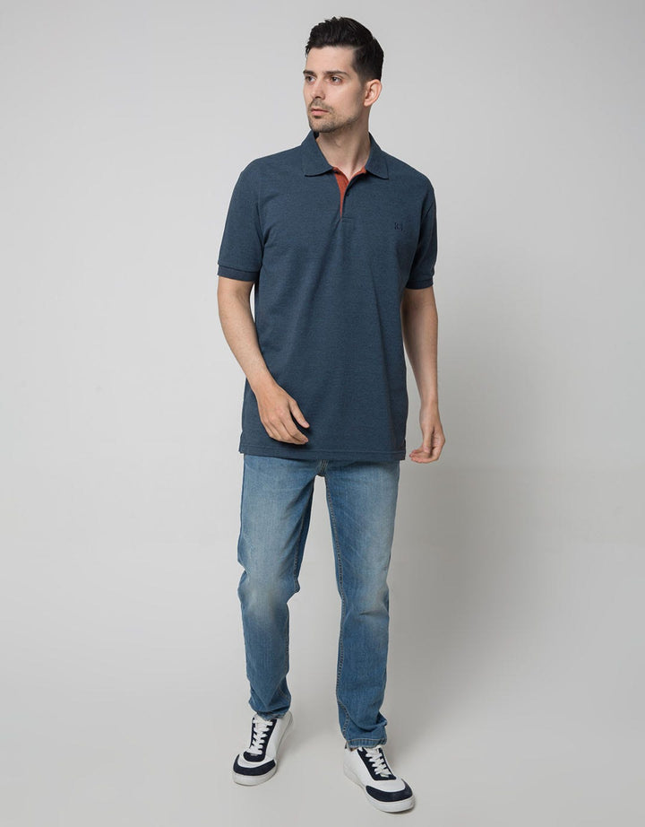 Cole Short Sleeve Kaos Polo Pique Melange