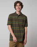 Cole Short Sleeve Polo Shirt Med Stripe 3 Colors