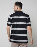 Cole Short Sleeve Polo Shirt Med Stripe 3 Colors