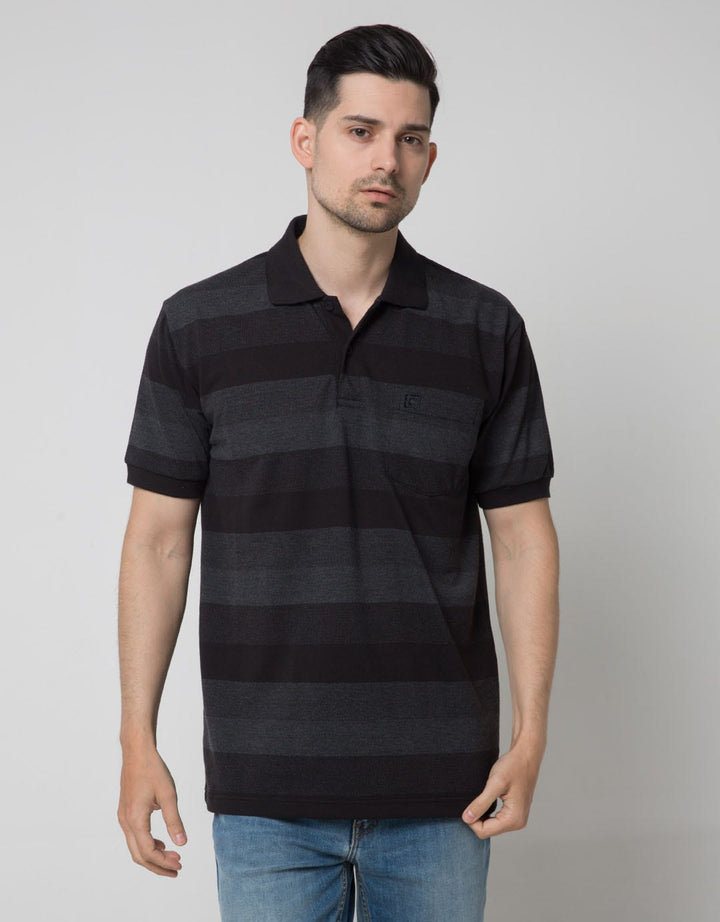 Cole Short Sleeve Kaos Polo Stripe Evenly 3 Colors