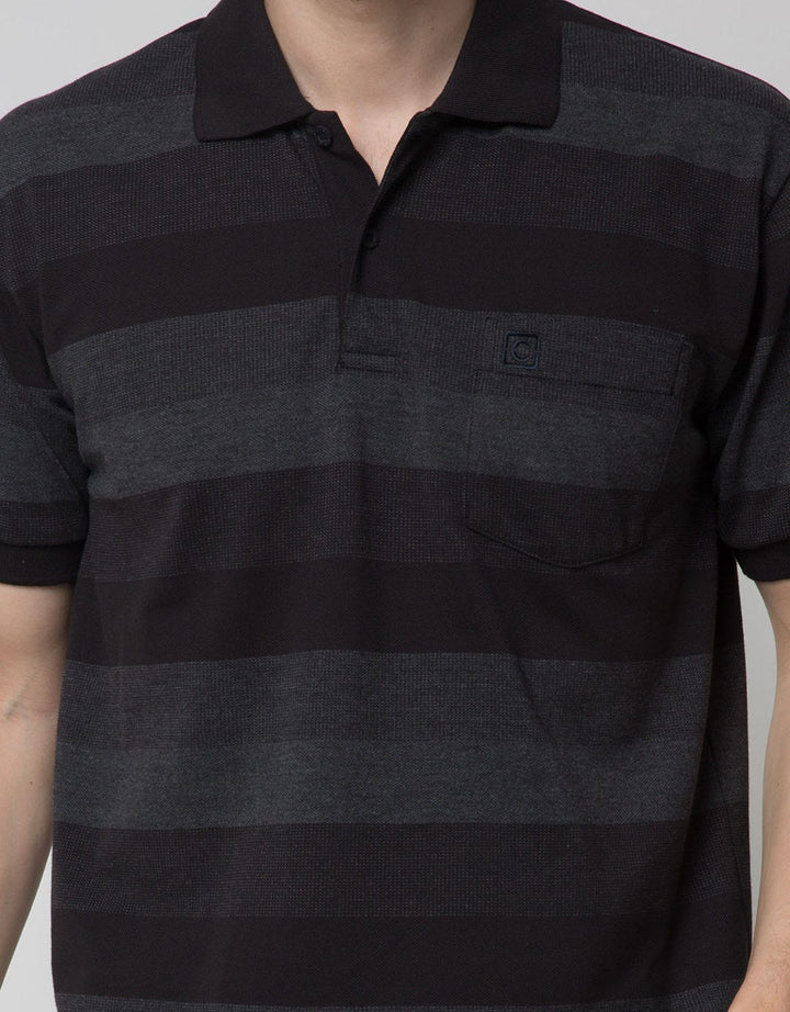 Cole Short Sleeve Kaos Polo Stripe Evenly 3 Colors