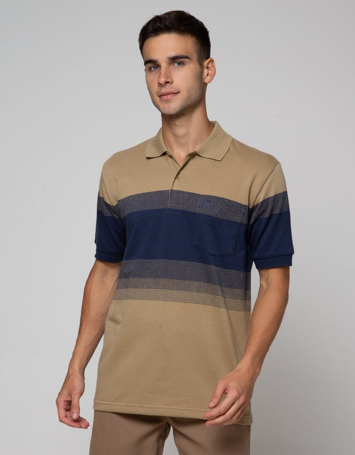 Cole Big Stripe Middle Men's Polo Shirt