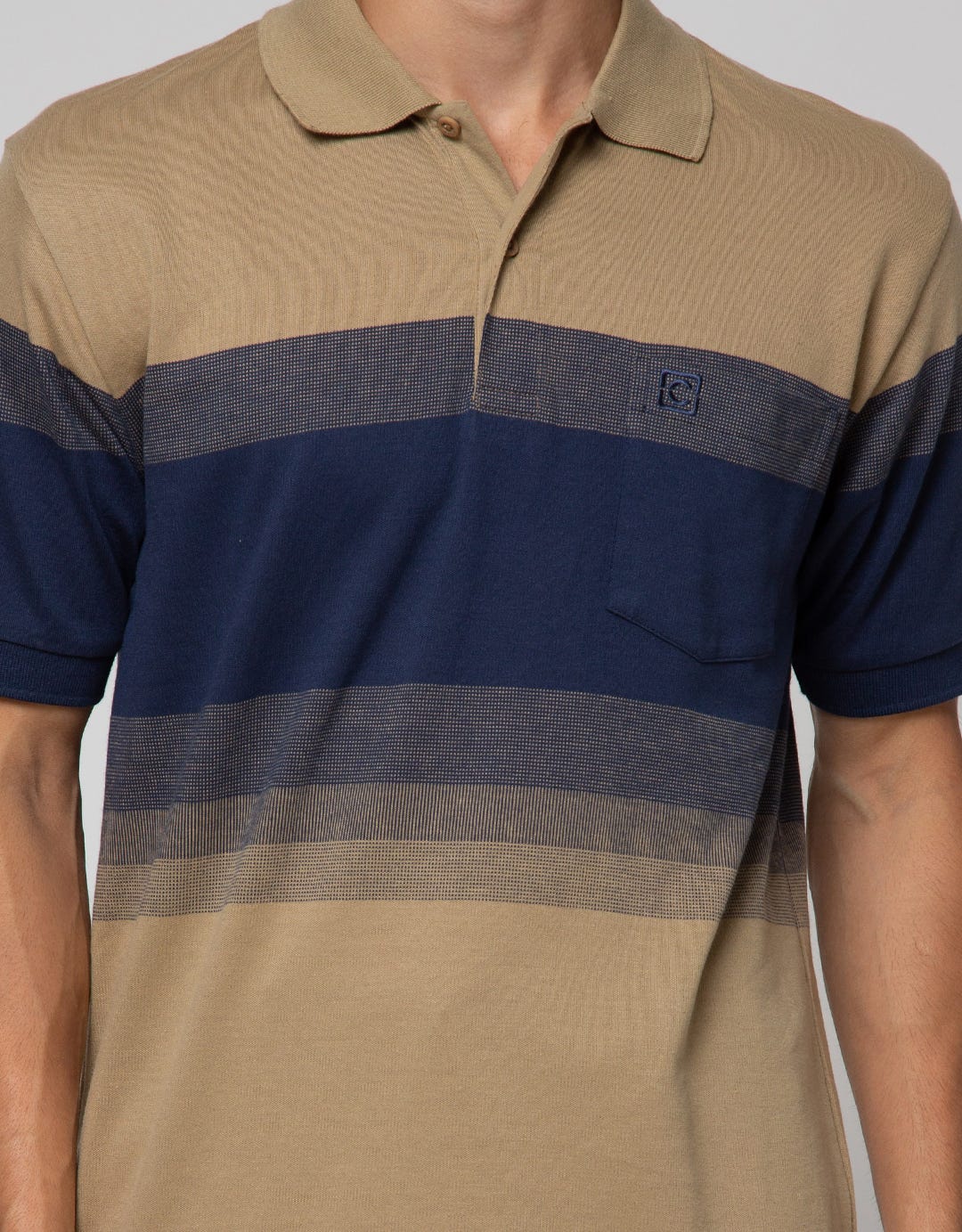 Cole Big Stripe Middle Men's Polo Shirt