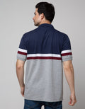 Cole Short Sleeve Polo Shirt Block Stripe