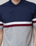 Cole Short Sleeve Polo Shirt Block Stripe