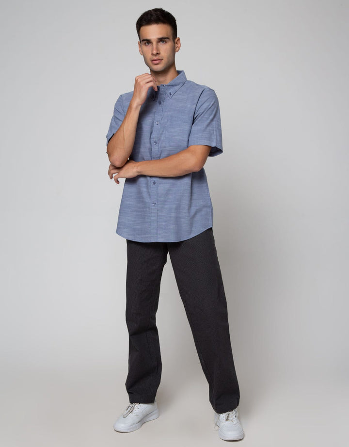 Cole Chambray Kemeja Woven Pria