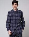 Cole Checks Print Kemeja Pria
