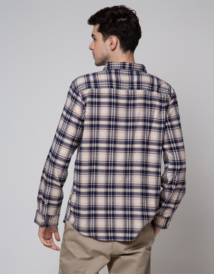 Cole Long Sleeve Shirt Woven Print Cubes