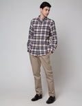 Cole Long Sleeve Shirt Woven Print Cubes