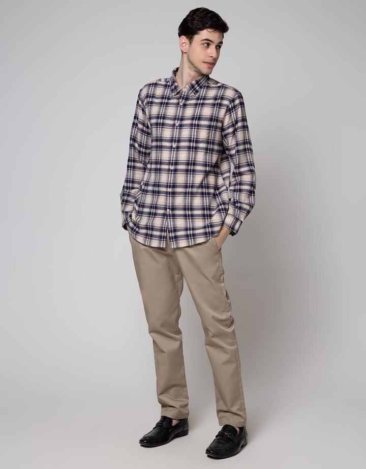 Cole Long Sleeve Shirt Woven Print Cubes