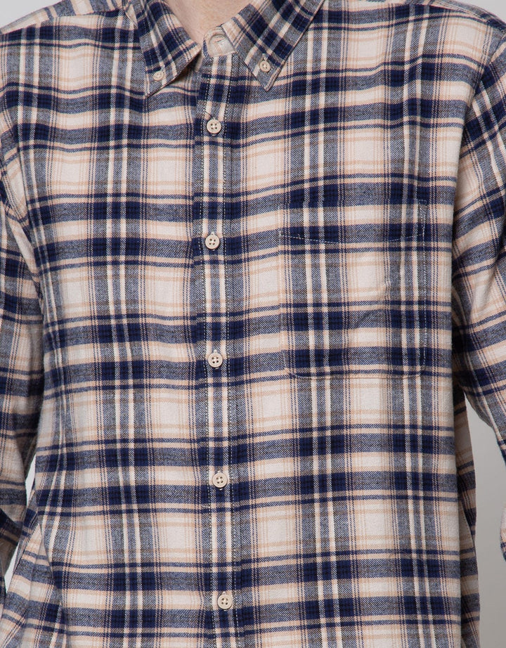 Cole Long Sleeve Shirt Woven Print Cubes