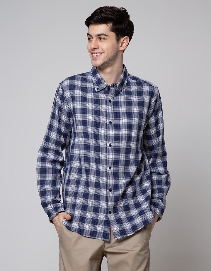 Cole Long Sleeve Shirt Print Check