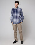 Cole Long Sleeve Shirt Print Check