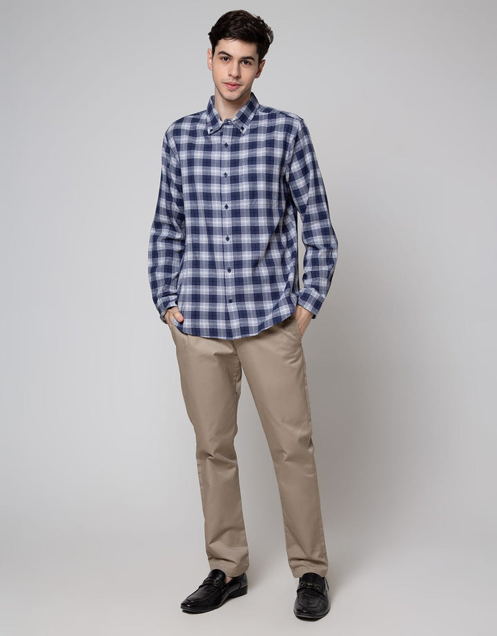 Cole Long Sleeve Shirt Print Check