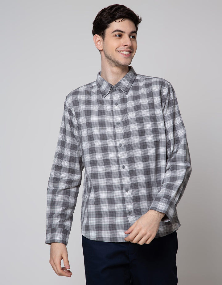 Cole Long Sleeve Shirt Print Check