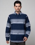 Cole Two Colors Stripes Kemeja Pria