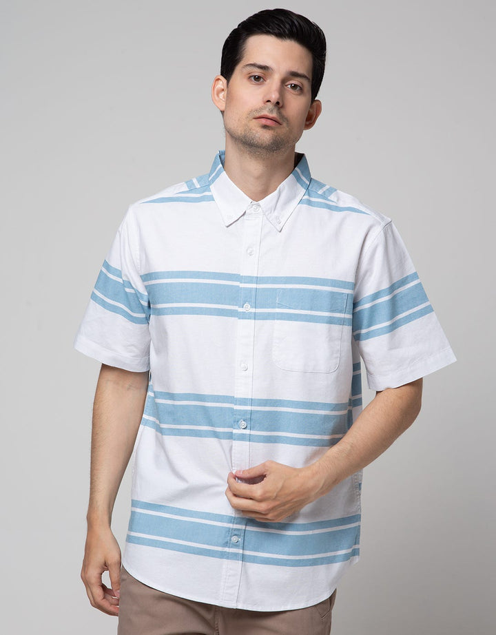 Cole Short Sleeve Shirt Woven 2 Colors Stripes